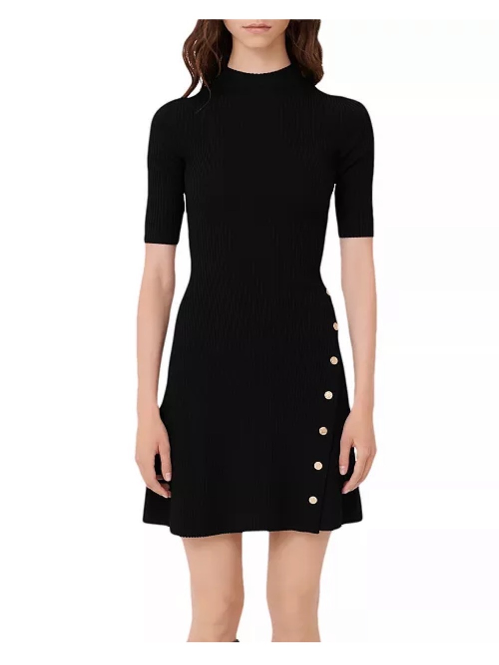 Maje Rosea Stretch Knit Mini Dress